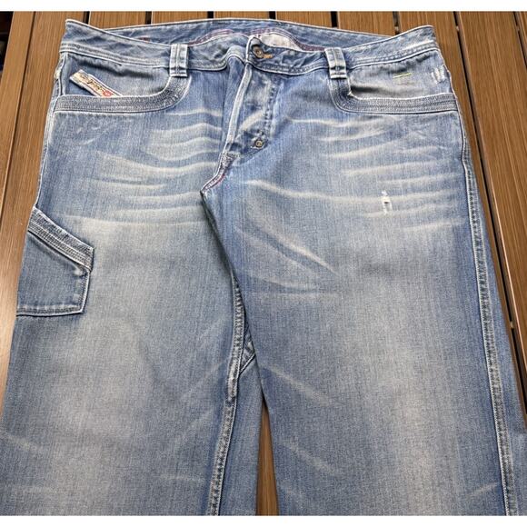 Diesel Industry Denim Jeans Straight Fit Men's Size 38x32 MADE IN ITALY - Picture 4 of 16